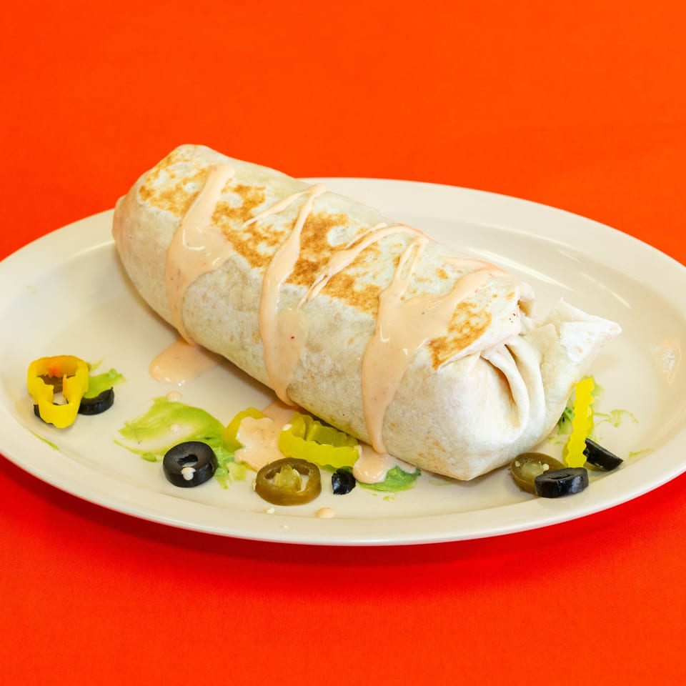 Super Burrito at Maye's Grill.